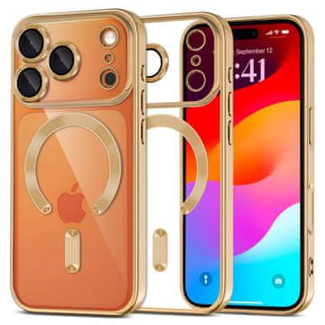 Overboard Ovitek Electro MagSafe za iPhone 17 Pro – zlat