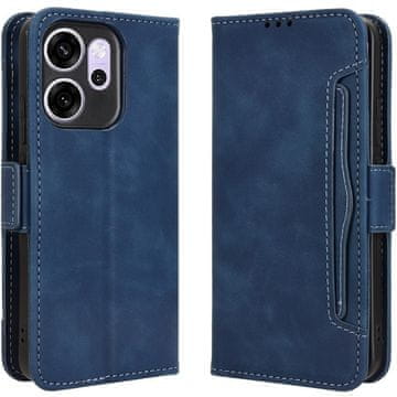 GS Preklopni ovitek za Oppo Reno 14 F / 14 FS, reža za kartico, moder