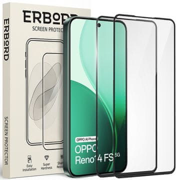 Overboard 2x kaljeno steklo za Oppo Reno 14 F / 14 FS, 3D polno, steklo za celoten zaslon