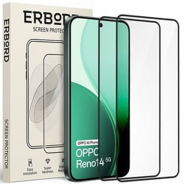 Overboard 2x kaljeno steklo za Oppo Reno 14, 3D polno, steklo za celoten zaslon