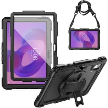 GS Oklepno ohišje za Lenovo Idea Tab 11" / Tab K11 11" (2. generacija), 360-stopinjska zaščita z držalom za pisalo, črno