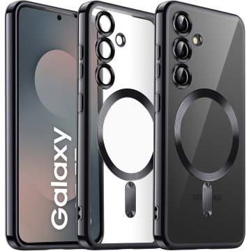 GS Ovitek za Samsung Galaxy S25 FE, Electro MagSafe, črn