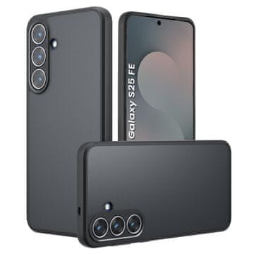 GS Ovitek za Samsung Galaxy S25 FE Fusion Hybrid, prozoren / črn