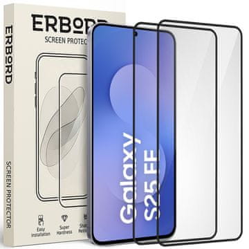 Overboard 2x 3D kaljeno steklo za Samsung Galaxy S25 FE - zaščita celotnega zaslona