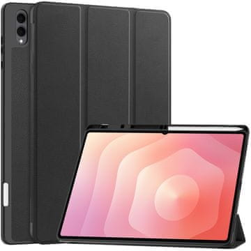 Overboard Pametni ovitek za Samsung Galaxy Tab S11 Ultra z držalom za pisalo, črn