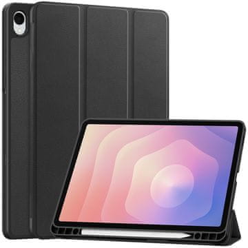 Overboard Ovitek za Samsung Galaxy Tab S11, Smartcase z držalom za pisalo, črn