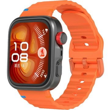 GS Silikonski pašček za Huawei Watch Fit 4 / 4 Pro / 3, oranžen