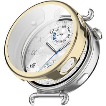 GS Ovitek 2 v 1 z zaščitnim ovitkom za Huawei Watch GT 6 41 mm, zlat