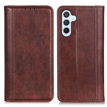 GS Ovitek za Samsung Galaxy A57 5G, usnjeni, rjav