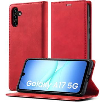 Overboard Pametni ovitek za Samsung Galaxy A17 5G - rdeč