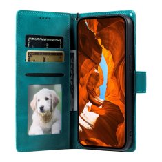 GS Ovitek denarnica s cvetličnim vzorcem za Motorola Moto G56 5G - zelen