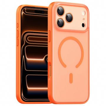 Overboard Ovitek za iPhone 17 Pro Max, pripravljen za MagSafe, mat z zaščito kamere, oranžen