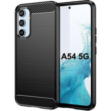 GS Ovitek za Samsung Galaxy A54 5G, karbonski, črn