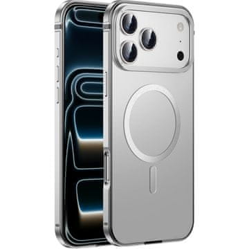 Overboard Ovitek za iPhone 17 Pro Max, kovinski okvir, za MagSafe - siv