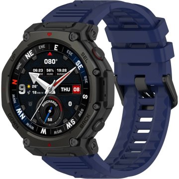 GS Silikonski pašček za Amazfit T-Rex 3 Pro, temno moder