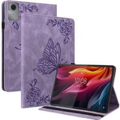 GS Ovitek za Lenovo Idea Tab 11" / Tab K11 11" (2. gen.), Butterfly, vijoličen