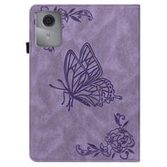 GS Ovitek za Lenovo Idea Tab 11" / Tab K11 11" (2. gen.), Butterfly, vijoličen