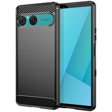 GS Ovitek za Sony Xperia 10 VII, karbonski, črn
