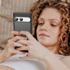 GS Ovitek za Sony Xperia 10 VII, karbonski, črn