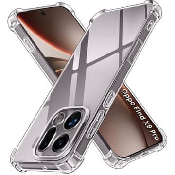 Overboard Ovitek za Oppo Find X9 Pro, odporen proti padcem, prozoren