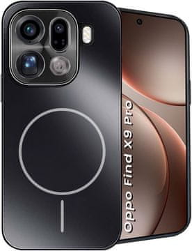 GS Zaščitni ovitek za Oppo Find X9 Pro, za MagSafe, črn