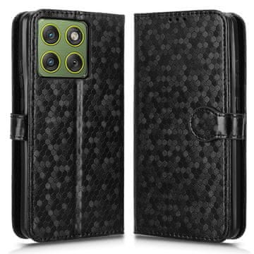 GS Ovitek denarnica z rombom za Motorola Edge 70, črn