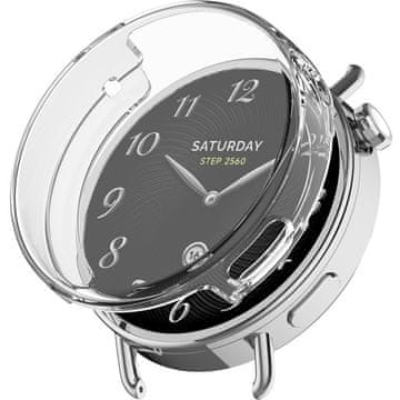GS 2v1 ovitek z zaščitnim ščitnikom za zaslon za Xiaomi Watch S4 41mm, prozoren