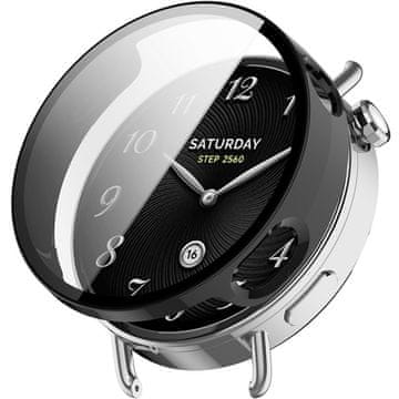 GS Ovitek 2 v 1 + kaljeno steklo za Xiaomi Watch S4 41 mm, črn