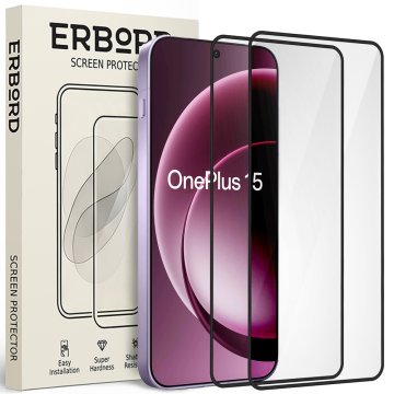 Overboard 2x kaljeno steklo za OnePlus 15R, 3D polno, steklo za celoten zaslon