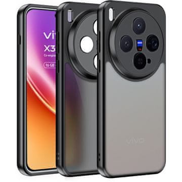 GS Ovitek za Vivo X300, Fusion Hybrid, mat črn