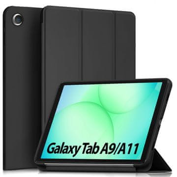 GS Ovitek za Samsung Galaxy Tab A9/A11, trojni, črn