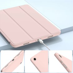 GS Ovitek na preklop za Samsung Galaxy Tab A9/A11, trojni, roza