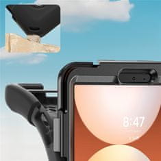 GS Oklepni ovitek za Samsung Galaxy Tab A11, s stojalom in naramnim trakom - črn
