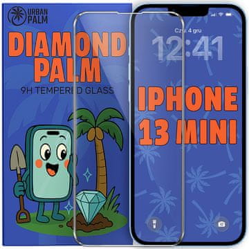 Kaljeno steklo Diamond Palm za iPhone 13 Mini