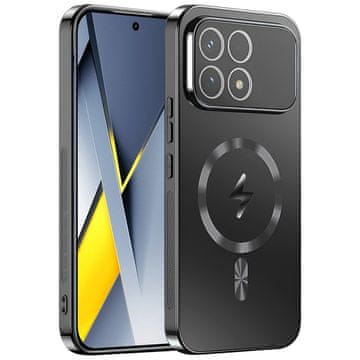 GS Zaščitni ovitek za Xiaomi Poco F8 Pro, za MagSafe, črn