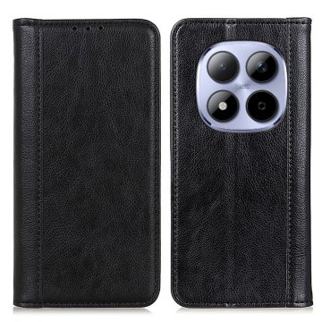 GS Ovitek za Xiaomi Redmi Note 15 Pro 5G, usnje, črne barve