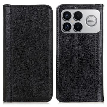 GS Ovitek za Xiaomi Poco F8 Ultra, usnjeni, črne barve