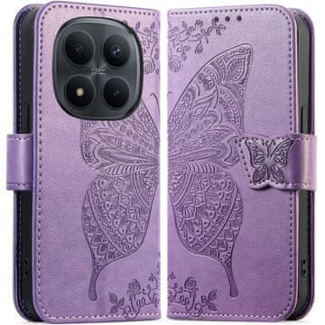 GS Ovitek za Xiaomi Redmi Note 15 5G / Poco M8 5G, metulj, vijoličen