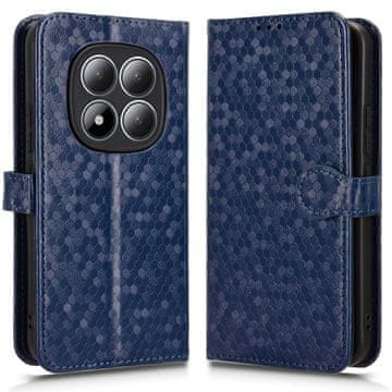 GS Ovitek za Xiaomi Redmi Note 15 Pro 5G, denarnica v obliki rombov, moder