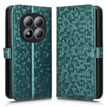 GS Ovitek za Xiaomi Redmi Note 15 Pro Plus 5G / Poco M8 Pro 5G, denarnica v obliki rombov, zelen