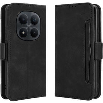 GS Ovitek s preklopom za Xiaomi Redmi Note 15 Pro Plus 5G / Poco M8 Pro 5G, reža za kartico, črna
