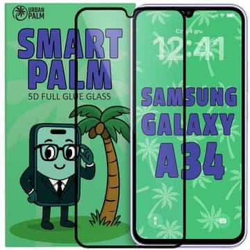5D kaljeno steklo s polnim lepilom za pametno dlan za Samsung Galaxy A34 5G