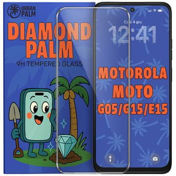 Kaljeno steklo Diamond Palm za Motorola Moto G17 / G17 Power / G15 / G15 Power / G05 / E15