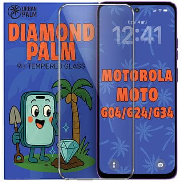 Kaljeno steklo Diamond Palm za Motorola Moto G04/G24/G34 5G