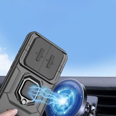 Overboard Ovitek za Xiaomi Redmi Note 15 Pro 5G, stojalo za kamero s stojalo, črn