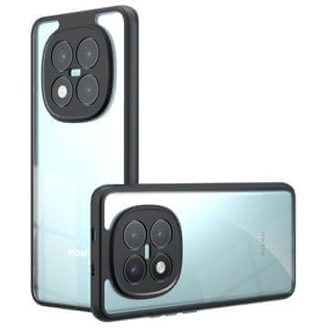 GS Ovitek za Xiaomi Redmi Note 15 Pro Plus 5G / Poco M8 Pro 5G, Fusion Hybrid, prozoren s črnim okvirjem