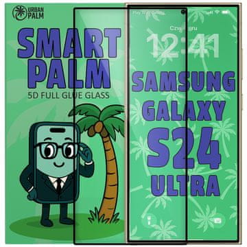 5D kaljeno steklo s polnim lepilom za pametno dlan za Samsung Galaxy S24 Ultra