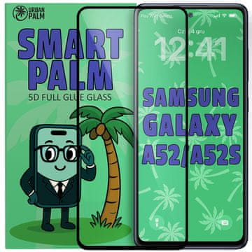 5D kaljeno steklo s polnim lepilom za pametno dlan za Samsung Galaxy A52/A52s
