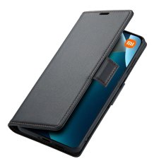 Overboard Ovitek za Xiaomi Redmi Note 15 Pro 5G, sijajni liči, denarnica s preklopom, črna