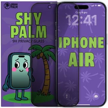Kaljeno steklo Shy Palm za iPhone Air